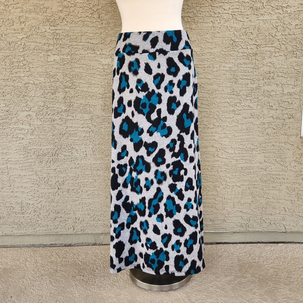 Catch My I leopard print maxi skirt